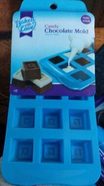 Silicone Square Cubes & Spoon Shape Candy Chocolate Ice Molds